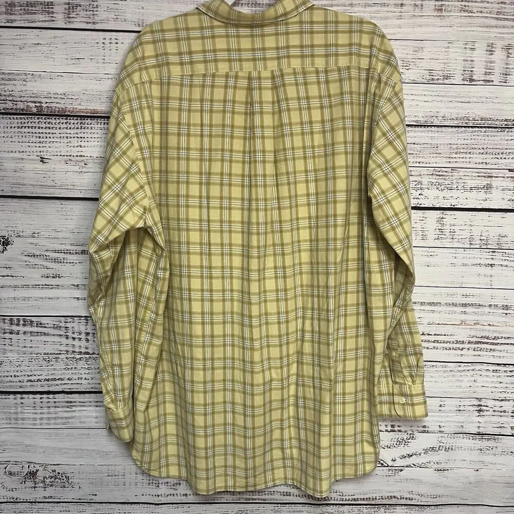 J. Crew Oarsman Plaid Button Up Shirt Vintage Cotton Mens Large Outdoor Prep